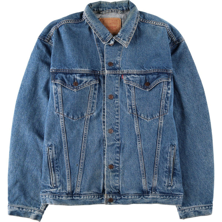 80s-90'S Levi's 75528-4891 Denim Jacket, Made in Canada, Men's Size L (approx.), Vintage. cotton blue type Vintage Second Hand