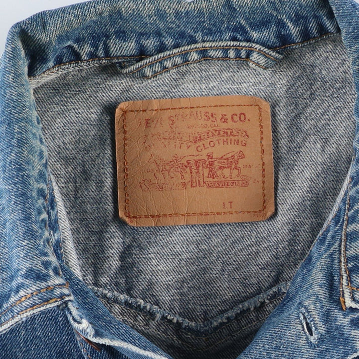 80s-90'S Levi's 75528-4891 Denim Jacket, Made in Canada, Men's Size L (approx.), Vintage. cotton blue type Vintage Second Hand