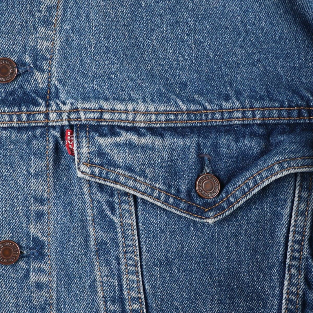 80s-90'S Levi's 75528-4891 Denim Jacket, Made in Canada, Men's Size L (approx.), Vintage. cotton blue type Vintage Second Hand