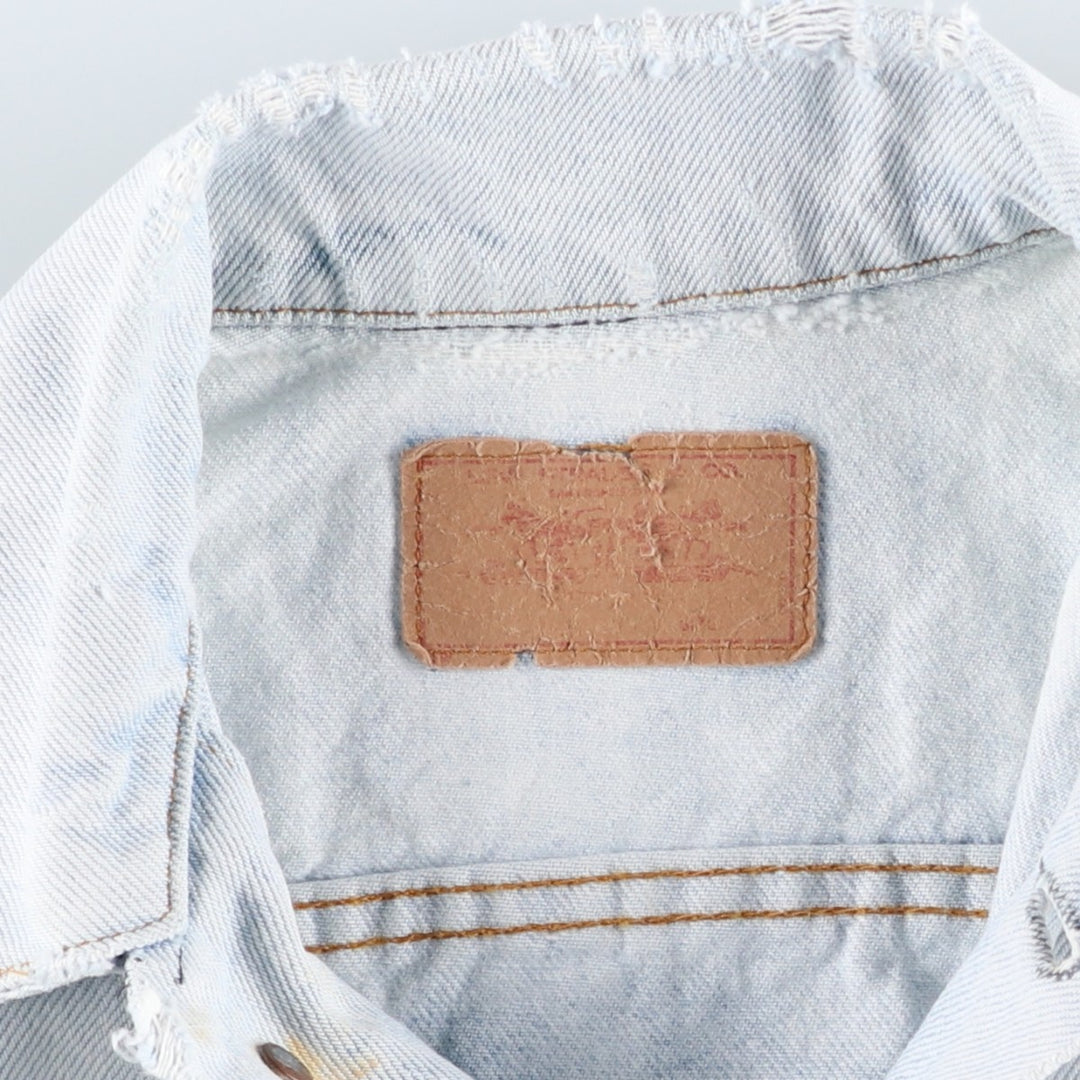 ~90'S Levi's denim jacket, denim jacket, made in the USA, men's size S, vintage unclear blue type Vintage Second Hand