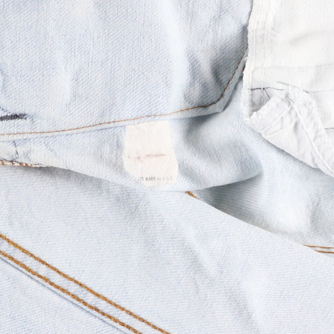 ~90'S Levi's denim jacket, denim jacket, made in the USA, men's size S, vintage unclear blue type Vintage Second Hand