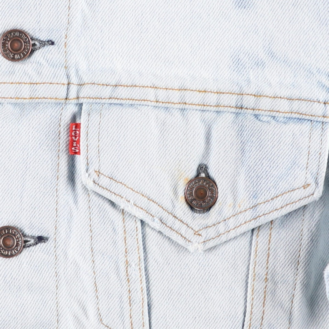 ~90'S Levi's denim jacket, denim jacket, made in the USA, men's size S, vintage unclear blue type Vintage Second Hand