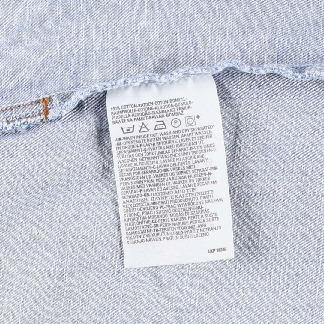 2000'S Levi's 70550-0476 Euro Model Denim Jacket (Men's XL equivalent) cotton blue type Vintage Second Hand