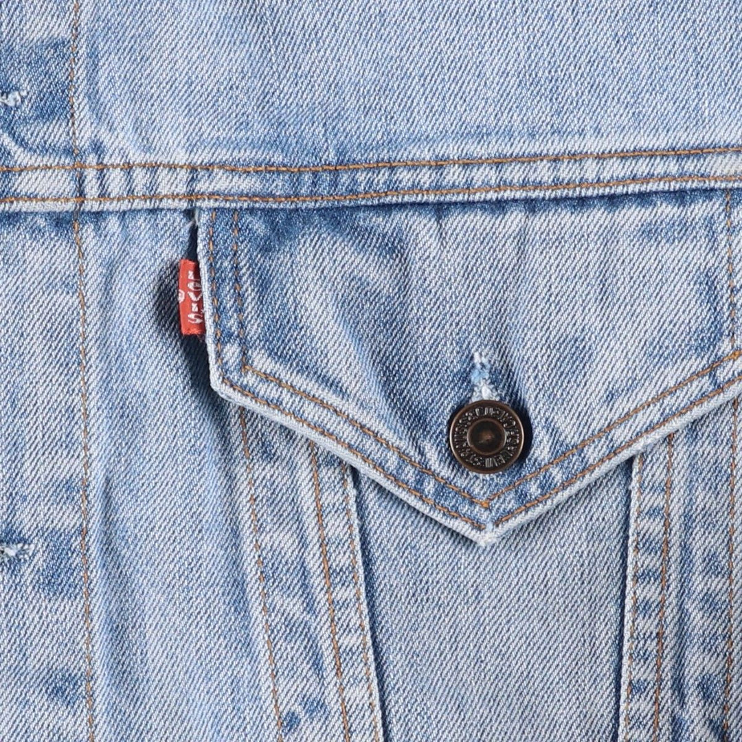 2000'S Levi's 70550-0476 Euro Model Denim Jacket (Men's XL equivalent) cotton blue type Vintage Second Hand