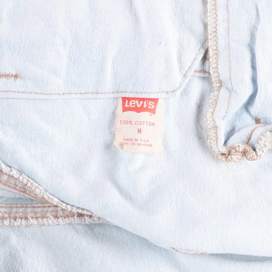 1990'S Levi's 70507-0208 Denim Jacket, Made in USA, Men's Size M (approx.), Vintage cotton blue type Vintage Second Hand