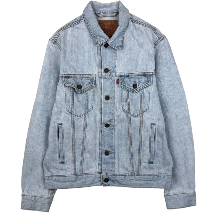 1990'S Levi's 70503-0413 Euro Model Denim Jacket (G-Jean), Made in Italy, Men's Size M (Equivalent), Vintage cotton blue type Vintage Second Hand