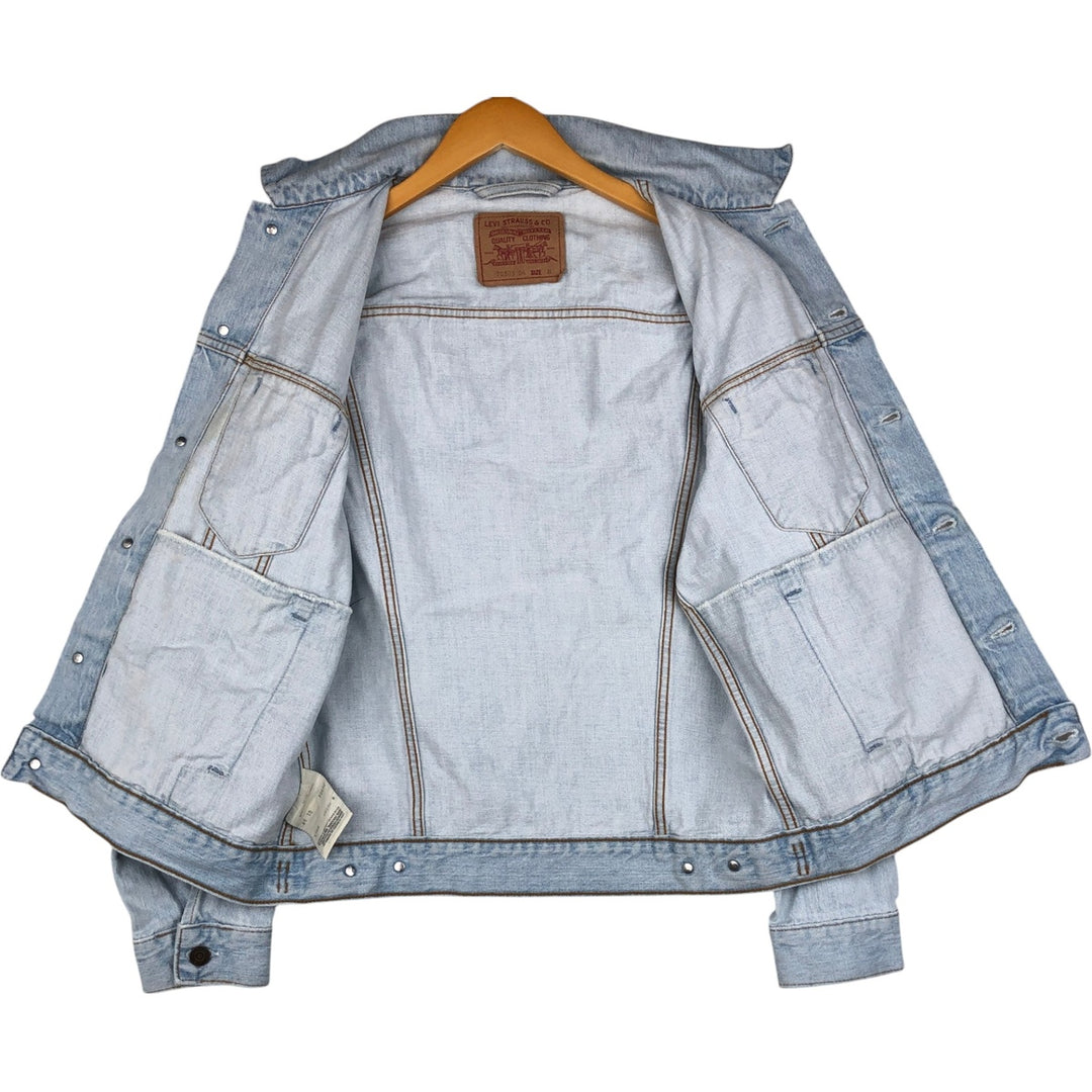 1990'S Levi's 70503-0413 Euro Model Denim Jacket (G-Jean), Made in Italy, Men's Size M (Equivalent), Vintage cotton blue type Vintage Second Hand