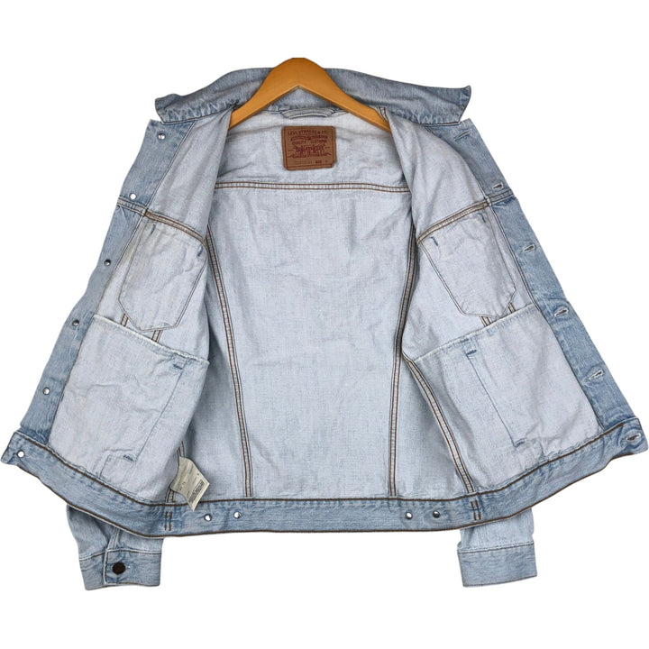 1990'S Levi's 70503-0413 Euro Model Denim Jacket (G-Jean), Made in Italy, Men's Size M (Equivalent), Vintage cotton blue type Vintage Second Hand