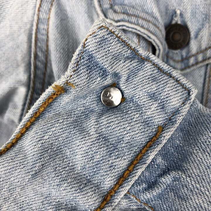 1990'S Levi's 70503-0413 Euro Model Denim Jacket (G-Jean), Made in Italy, Men's Size M (Equivalent), Vintage cotton blue type Vintage Second Hand