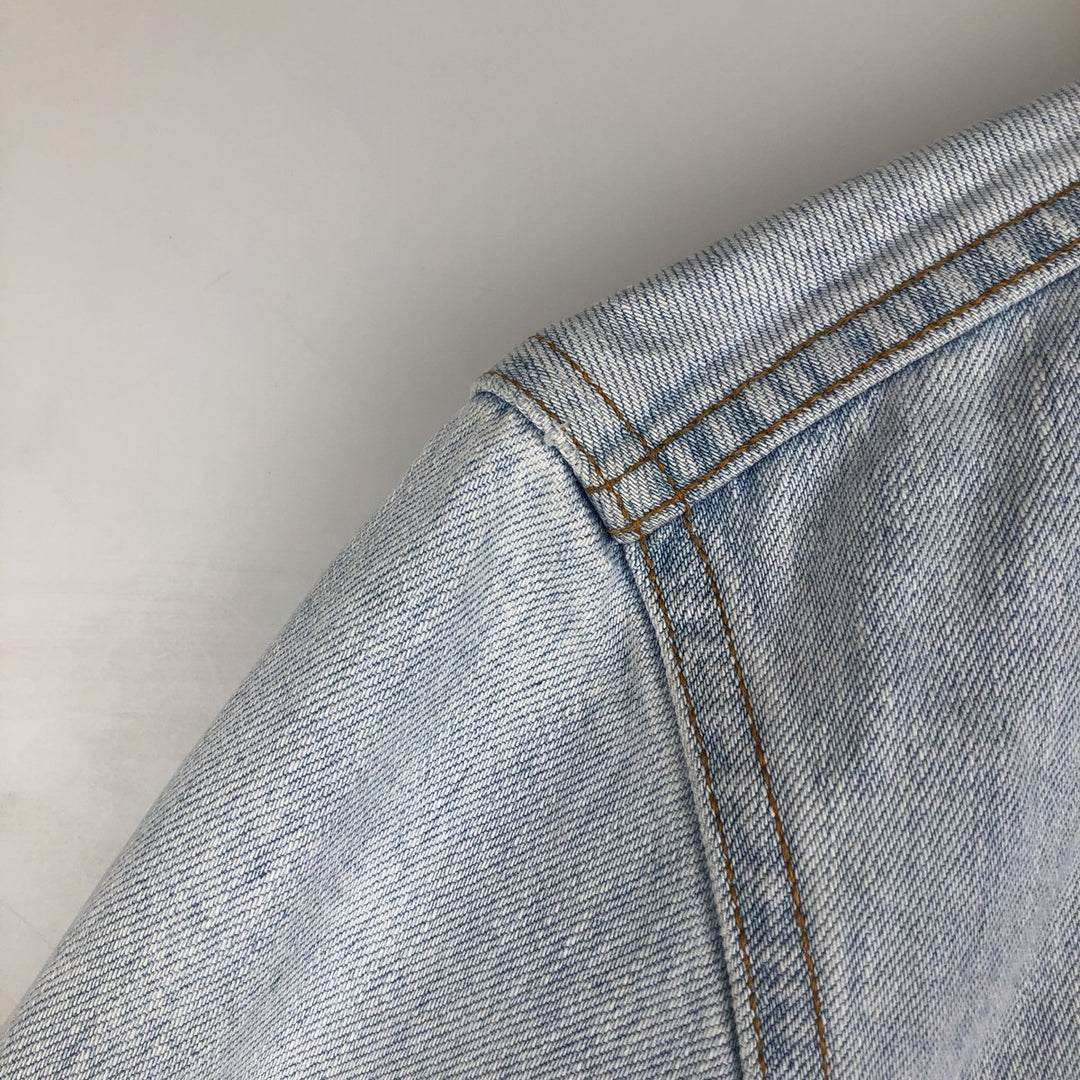 1990'S Levi's 70503-0413 Euro Model Denim Jacket (G-Jean), Made in Italy, Men's Size M (Equivalent), Vintage cotton blue type Vintage Second Hand
