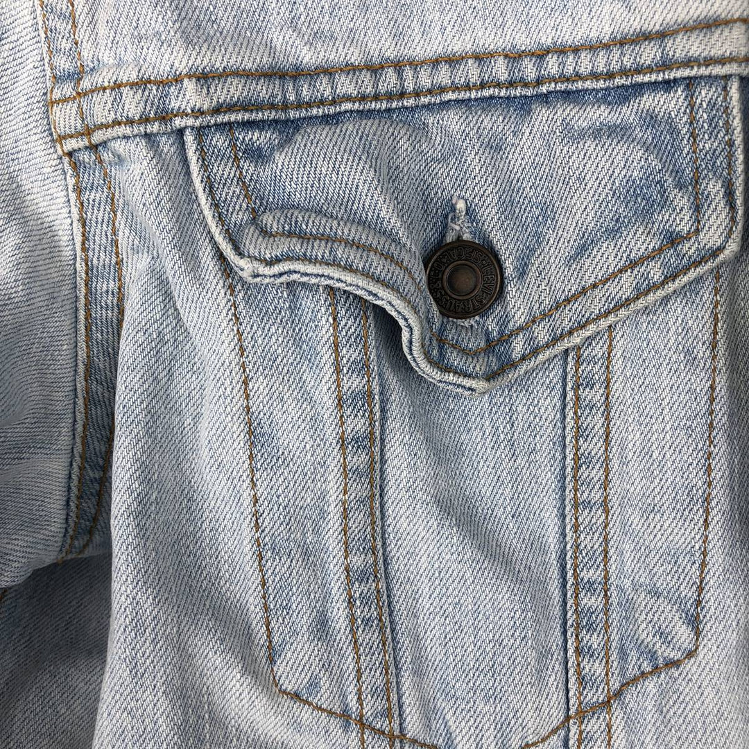 1990'S Levi's 70503-0413 Euro Model Denim Jacket (G-Jean), Made in Italy, Men's Size M (Equivalent), Vintage cotton blue type Vintage Second Hand