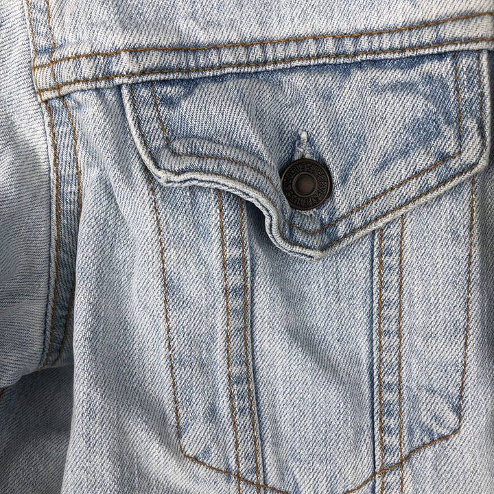 1990'S Levi's 70503-0413 Euro Model Denim Jacket (G-Jean), Made in Italy, Men's Size M (Equivalent), Vintage cotton blue type Vintage Second Hand