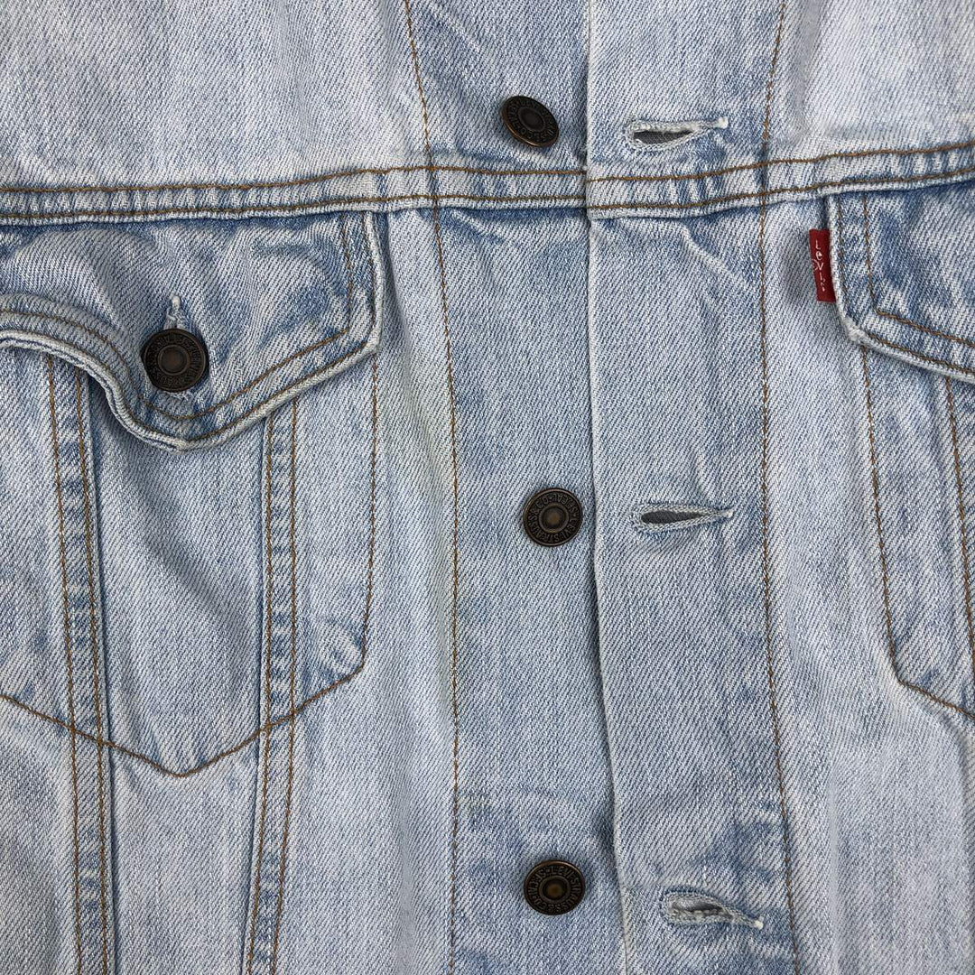 1990'S Levi's 70503-0413 Euro Model Denim Jacket (G-Jean), Made in Italy, Men's Size M (Equivalent), Vintage cotton blue type Vintage Second Hand