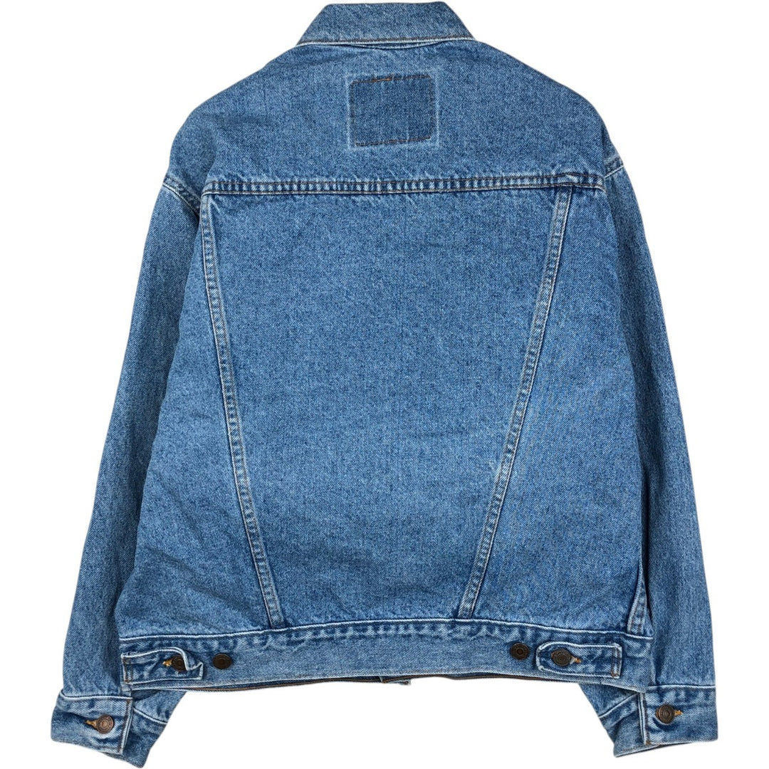 1990'S Levi's 57510-0214 Orange Tab Denim Jacket, Made in USA, Men's Size S (Equivalent), Vintage cotton blue type Vintage Second Hand