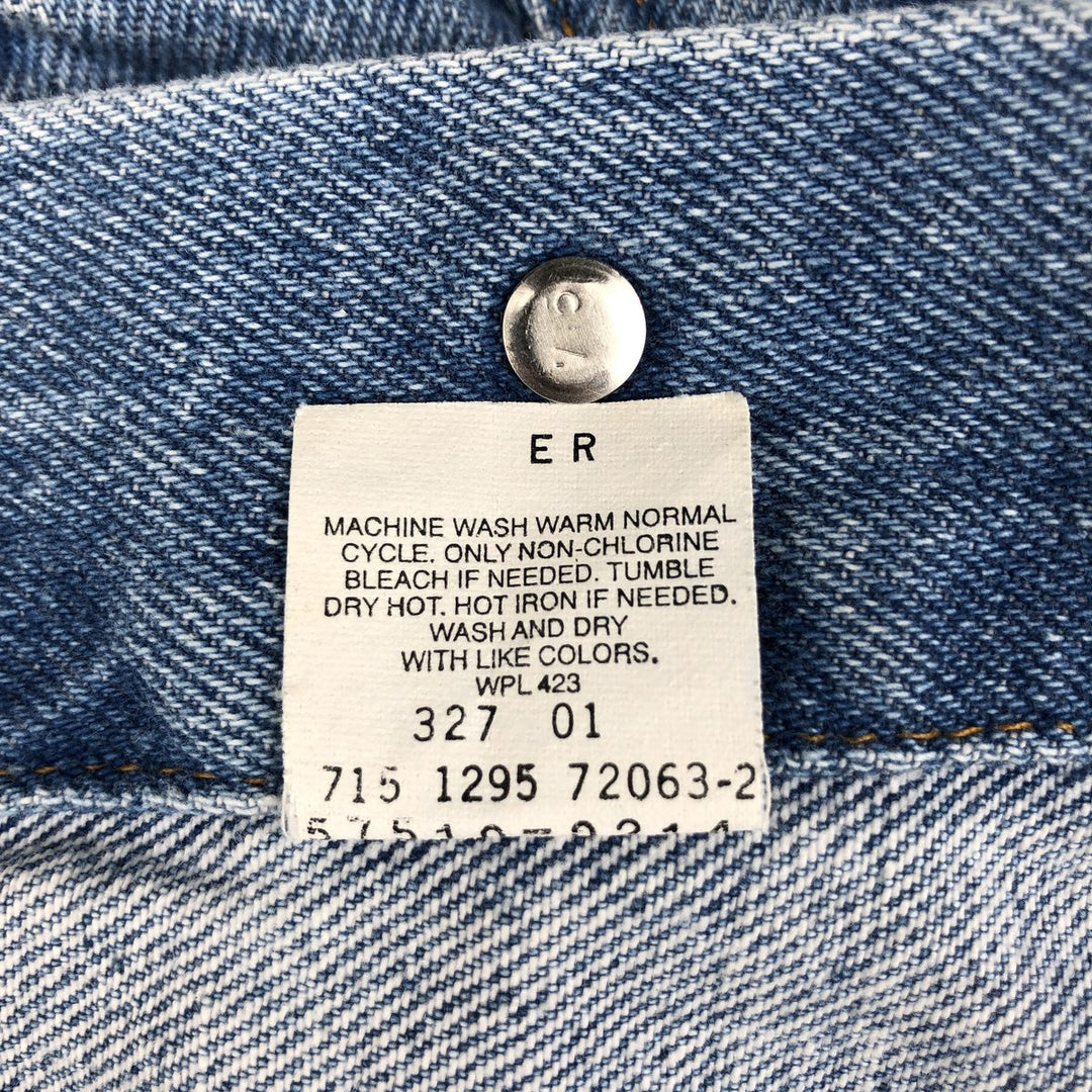 1990'S Levi's 57510-0214 Orange Tab Denim Jacket, Made in USA, Men's Size S (Equivalent), Vintage cotton blue type Vintage Second Hand
