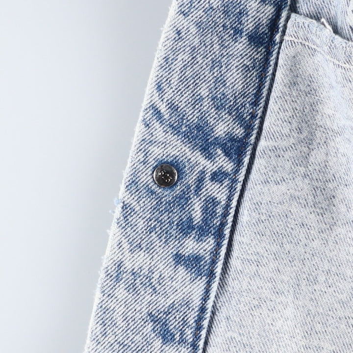 ~90'S Levi's 70507-0219 Chemical Wash Denim Jacket, Made in USA, Men's Size L (Equivalent), Vintage unclear blue type Vintage Second Hand