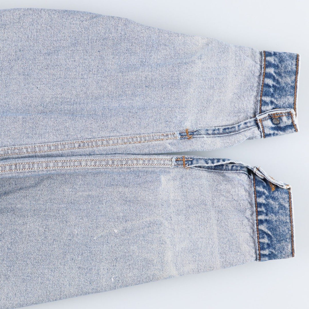 ~90'S Levi's 70507-0219 Chemical Wash Denim Jacket, Made in USA, Men's Size L (Equivalent), Vintage unclear blue type Vintage Second Hand