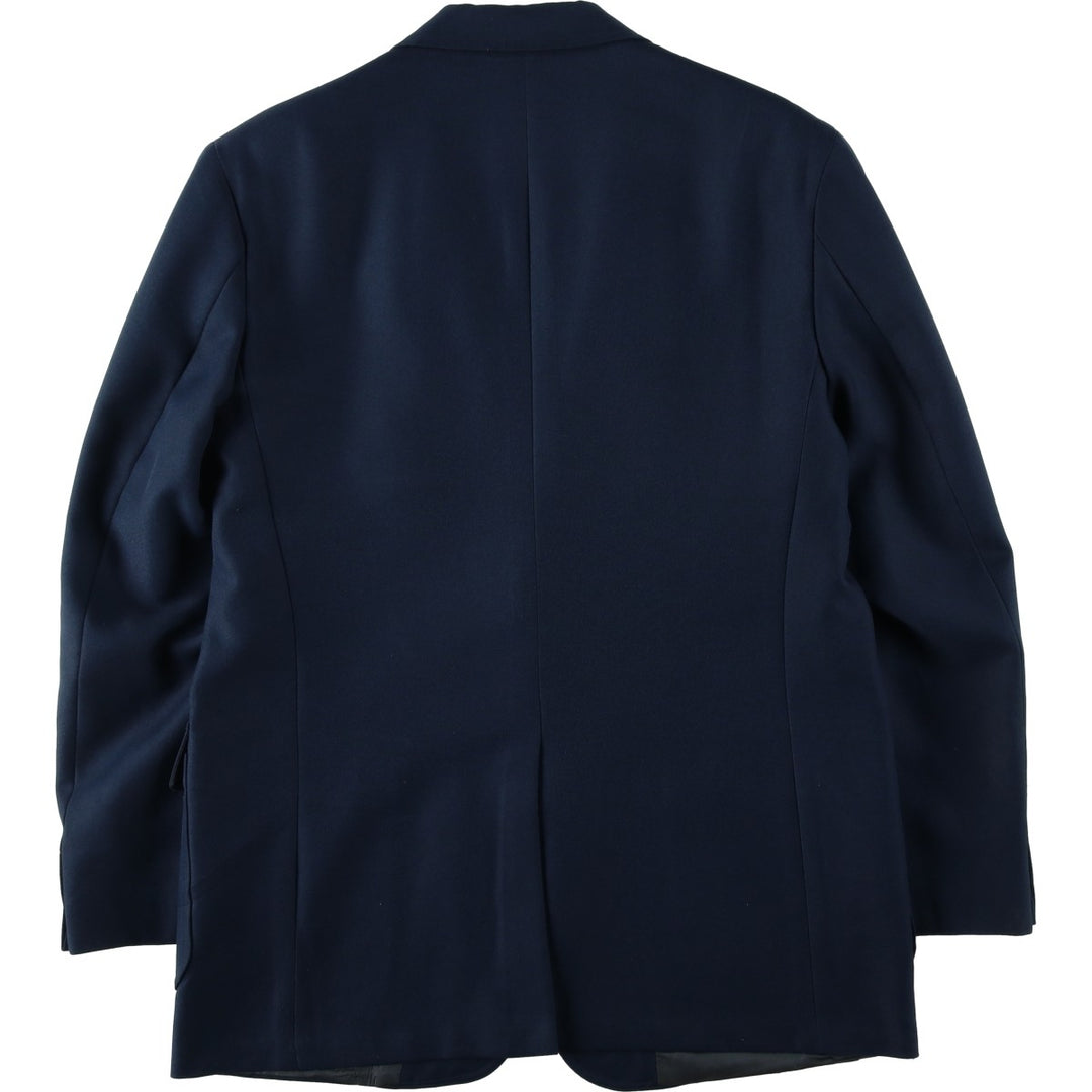 Kahn's Navy Blazer Tailored Jacket, Made in USA, Men's Size L (approx.) unclear navy blue type Vintage Second Hand