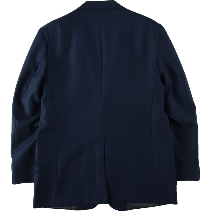 Kahn's Navy Blazer Tailored Jacket, Made in USA, Men's Size L (approx.) unclear navy blue type Vintage Second Hand