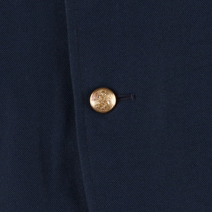 Kahn's Navy Blazer Tailored Jacket, Made in USA, Men's Size L (approx.) unclear navy blue type Vintage Second Hand