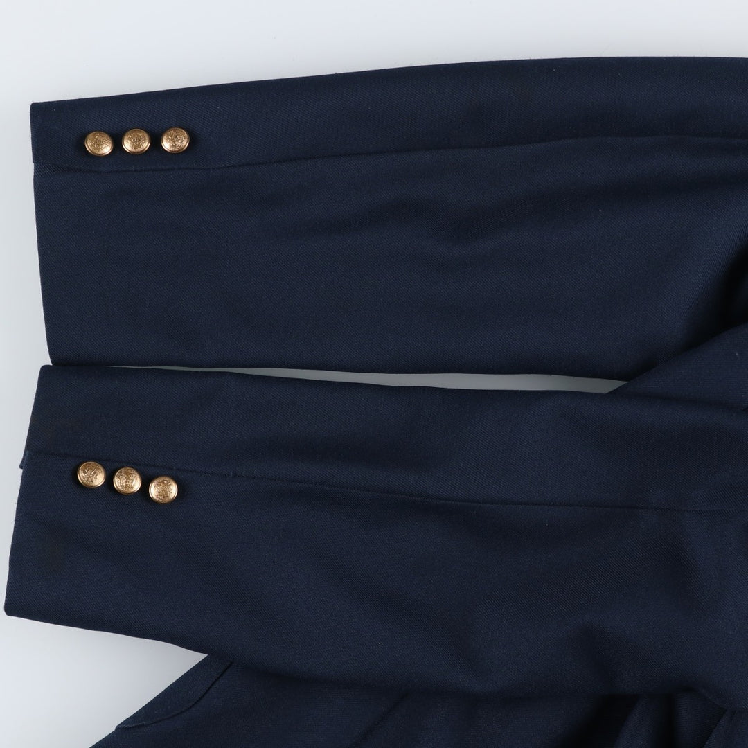 Kahn's Navy Blazer Tailored Jacket, Made in USA, Men's Size L (approx.) unclear navy blue type Vintage Second Hand