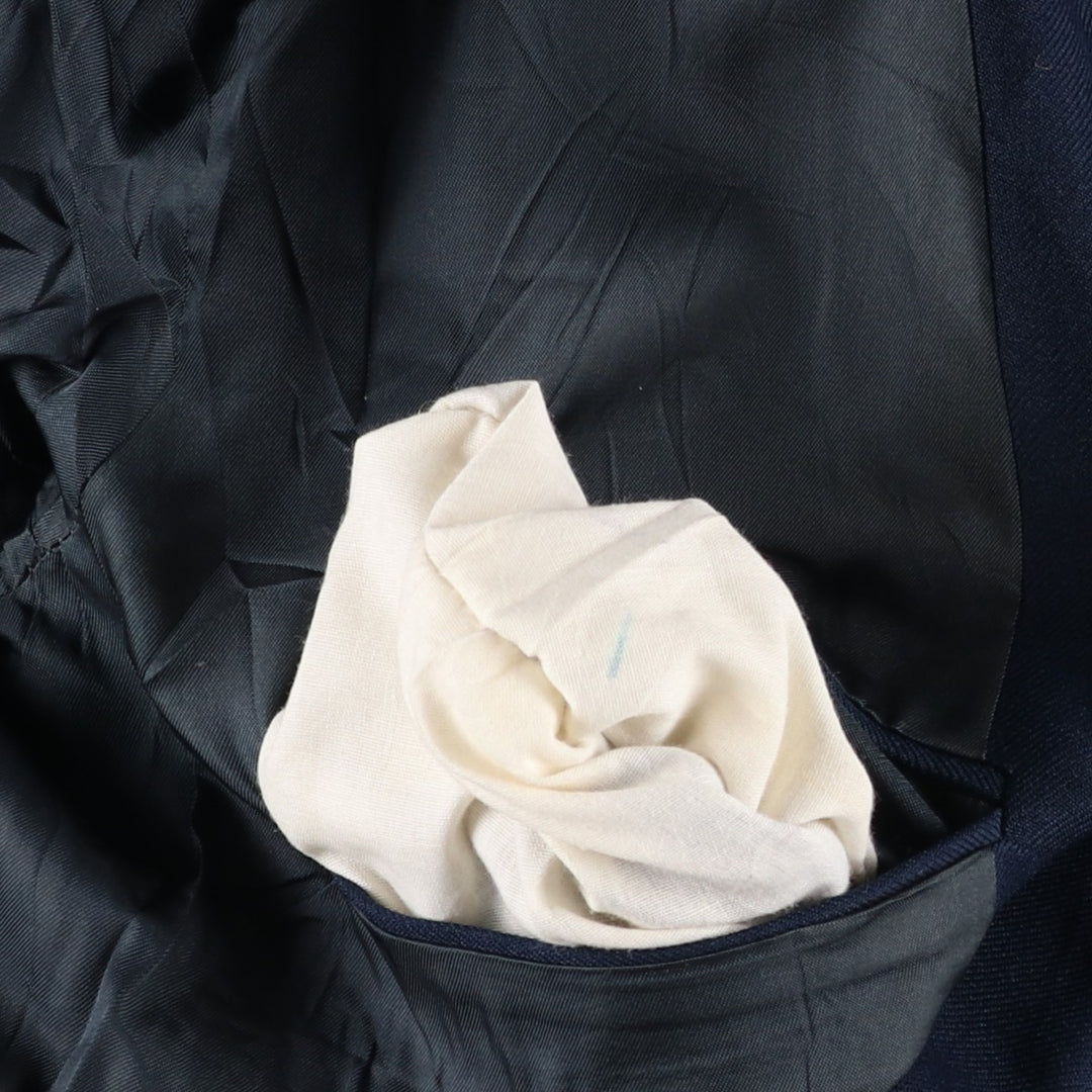 Kahn's Navy Blazer Tailored Jacket, Made in USA, Men's Size L (approx.) unclear navy blue type Vintage Second Hand