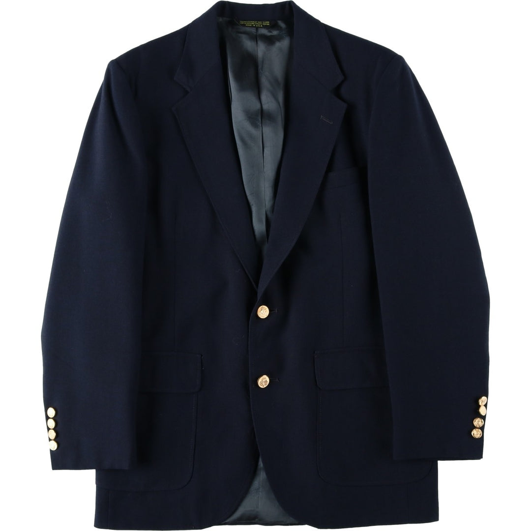 Eagle Clothes Navy Blazer Tailored Jacket, Made in USA, Men's Size M (approx.) unclear navy blue type Vintage Second Hand