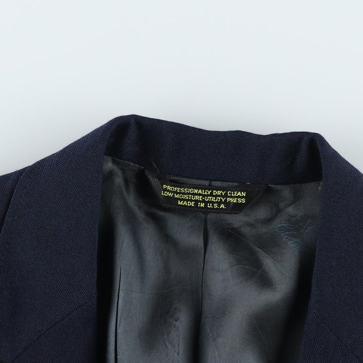 Eagle Clothes Navy Blazer Tailored Jacket, Made in USA, Men's Size M (approx.) unclear navy blue type Vintage Second Hand