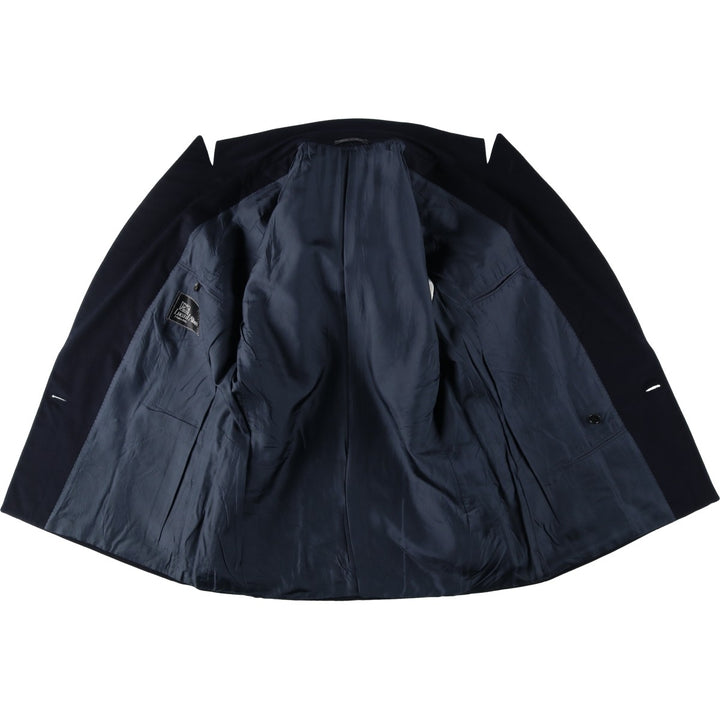 Lucad Altieri Double-breasted Peaked Lapel Wool Tailored Jacket, Made in Italy, Men's Size M (approx.) wool navy blue type Vintage Second Hand