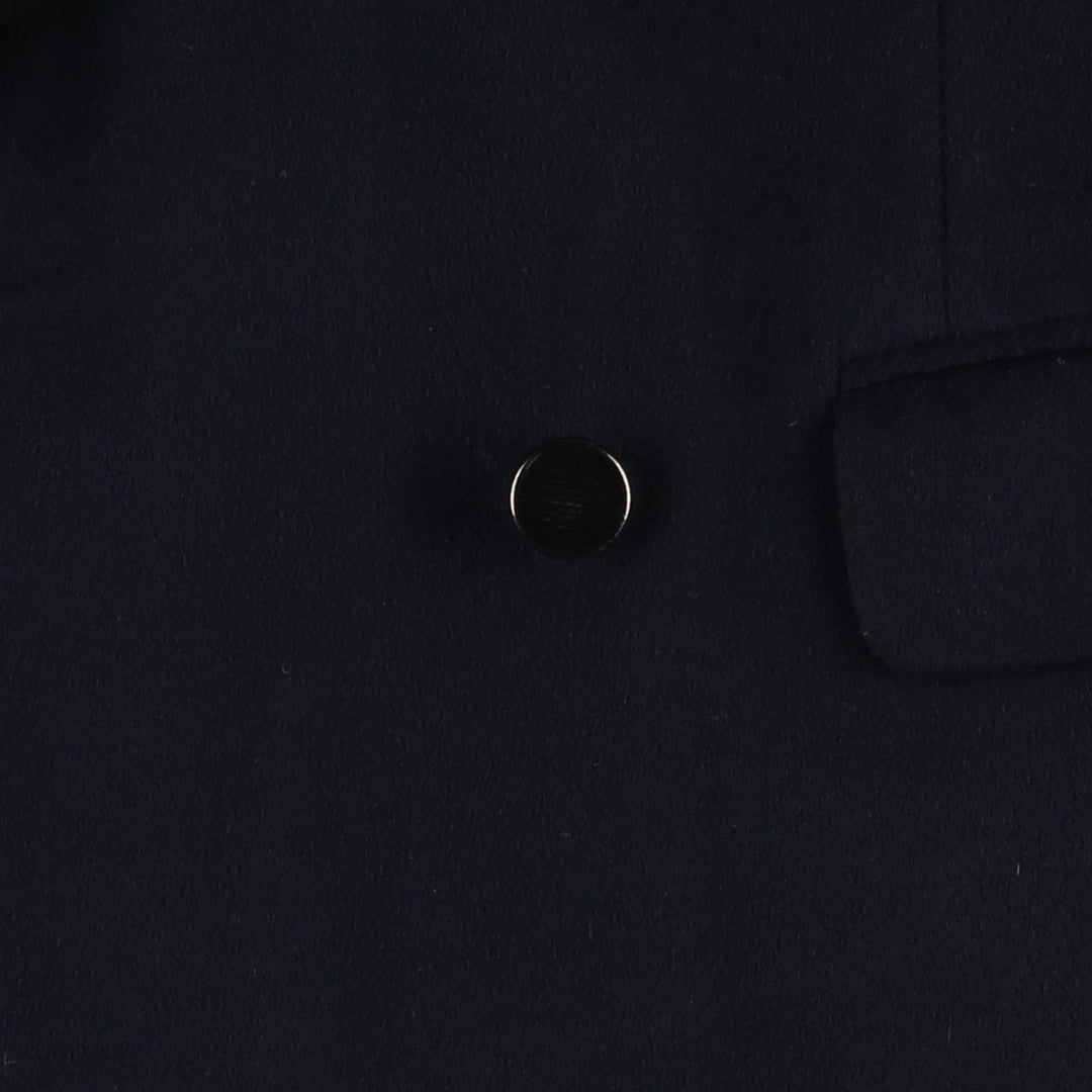 Lucad Altieri Double-breasted Peaked Lapel Wool Tailored Jacket, Made in Italy, Men's Size M (approx.) wool navy blue type Vintage Second Hand