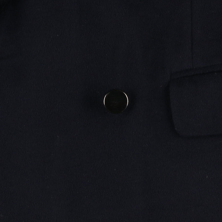 Lucad Altieri Double-breasted Peaked Lapel Wool Tailored Jacket, Made in Italy, Men's Size M (approx.) wool navy blue type Vintage Second Hand