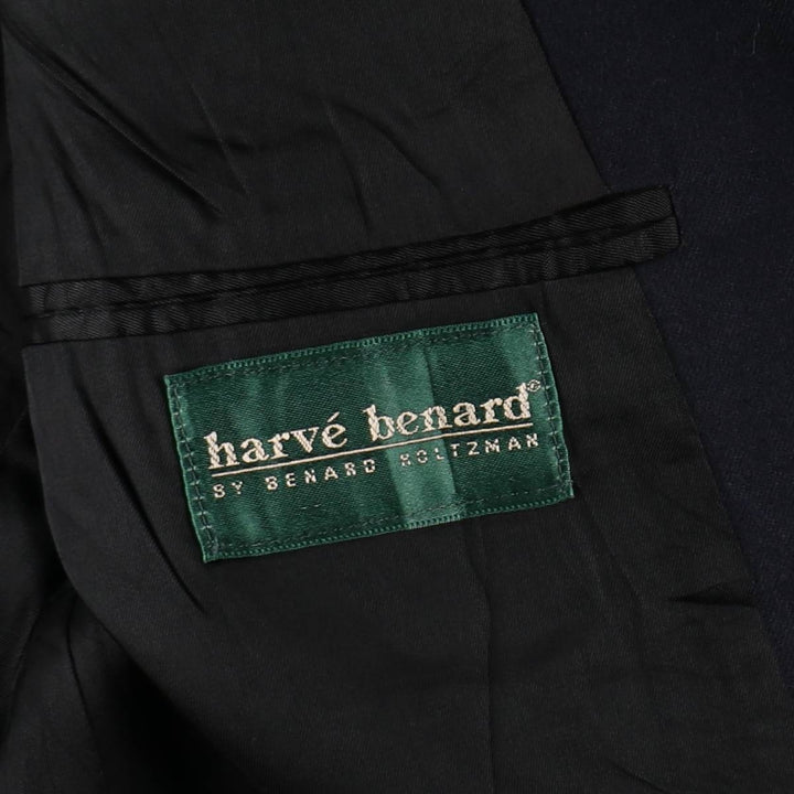 BENARD HOLTZMAN Harv? Benard navy blazer, tailored jacket, made in USA, men's size M equivalent. unclear navy blue type Vintage Second Hand