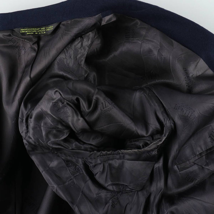 Anthony BENTLEY Navy Blazer Tailored Jacket, Made in USA, Men's Size M (approx.) unclear navy blue type Vintage Second Hand