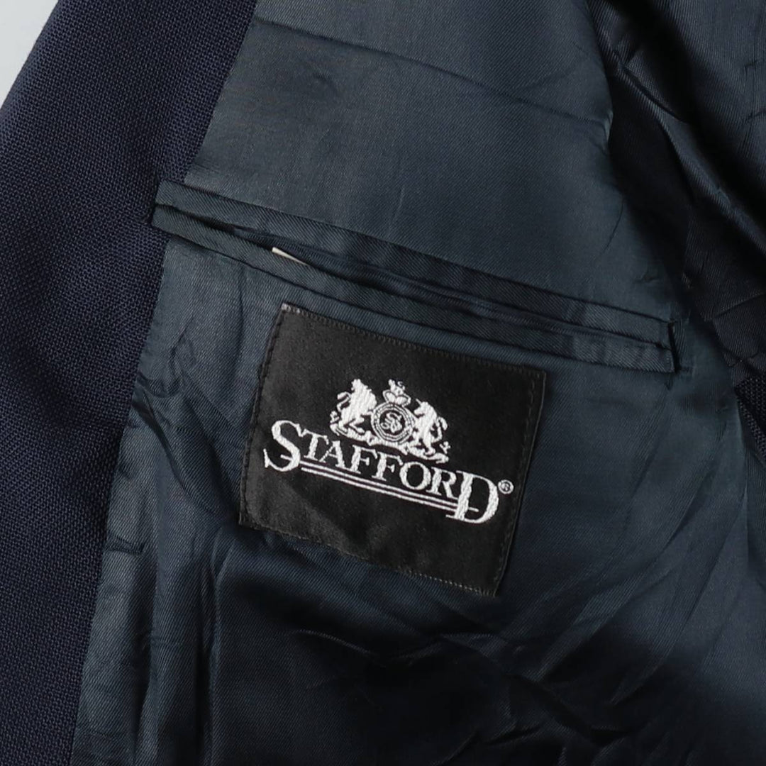 Stafford Navy Blazer, Tailored Jacket, Made in USA, Men's Size M unclear navy blue type Vintage Second Hand