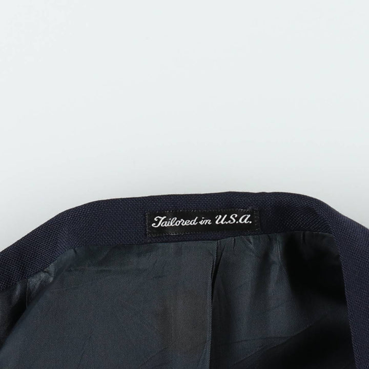 Stafford Navy Blazer, Tailored Jacket, Made in USA, Men's Size M unclear navy blue type Vintage Second Hand