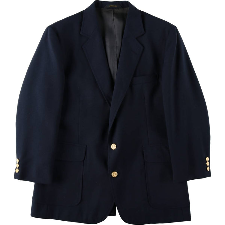 HAGGAR IMPERIAL Navy Blazer Tailored Jacket, Made in USA, Men's Size M (approx.) unclear navy blue type Vintage Second Hand