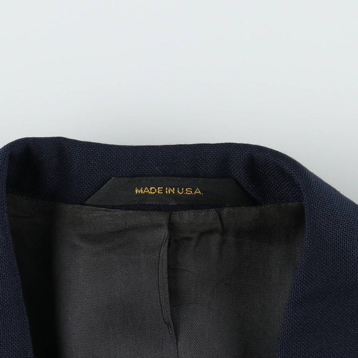 HAGGAR IMPERIAL Navy Blazer Tailored Jacket, Made in USA, Men's Size M (approx.) unclear navy blue type Vintage Second Hand