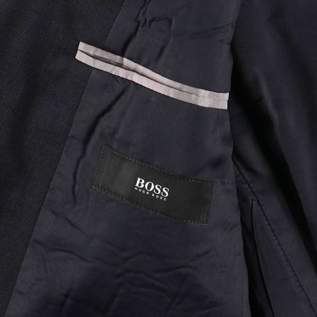 Hugo Boss navy blazer, tailored jacket, men's size L equivalent. unclear navy blue type Vintage Second Hand