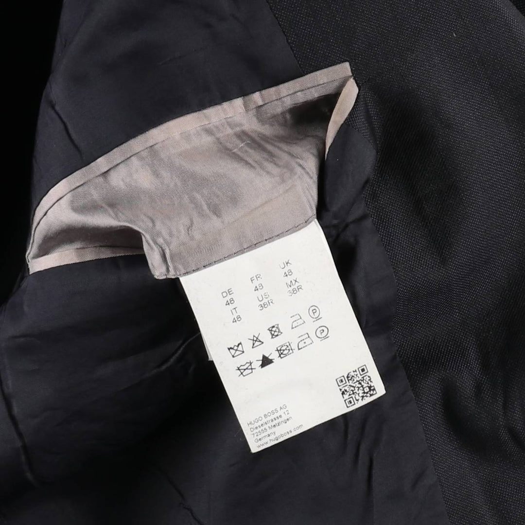 Hugo Boss navy blazer, tailored jacket, men's size L equivalent. unclear navy blue type Vintage Second Hand