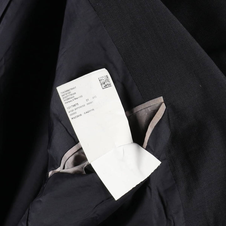 Hugo Boss navy blazer, tailored jacket, men's size L equivalent. unclear navy blue type Vintage Second Hand