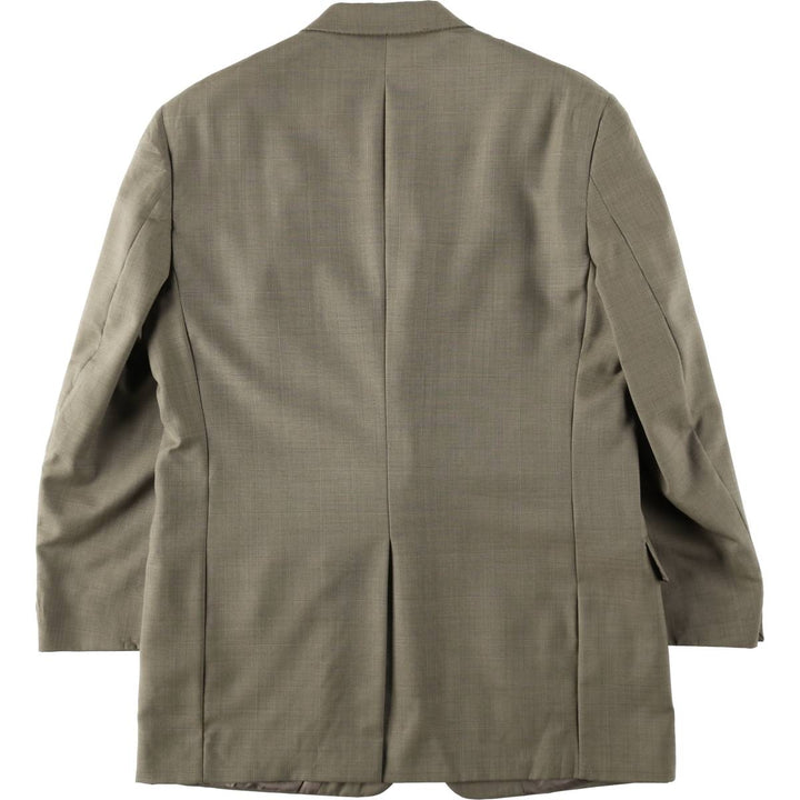 HART SCHAFFNER and MARX Check Pattern Wool Tailored Jacket, Made in USA, Men's Size M (approx.) wool Beige type Vintage Second Hand