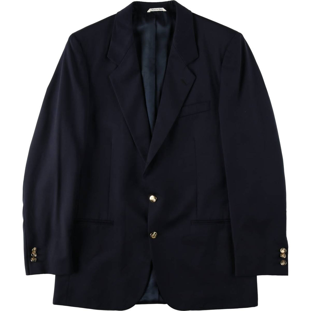 TORRIANI Navy Blazer Tailored Jacket, Made in Italy, Men's Size M (approx.) wool navy blue type Vintage Second Hand
