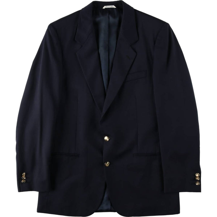 TORRIANI Navy Blazer Tailored Jacket, Made in Italy, Men's Size M (approx.) wool navy blue type Vintage Second Hand