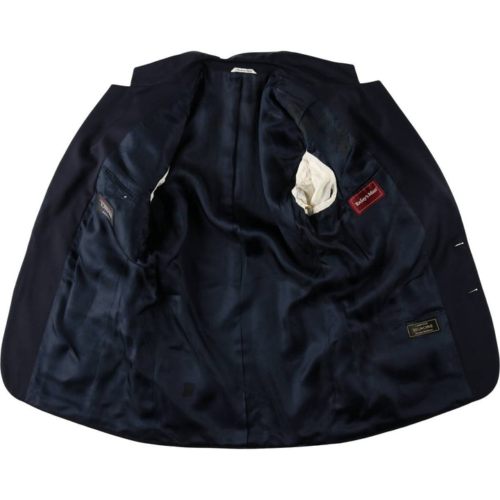 TORRIANI Navy Blazer Tailored Jacket, Made in Italy, Men's Size M (approx.) wool navy blue type Vintage Second Hand