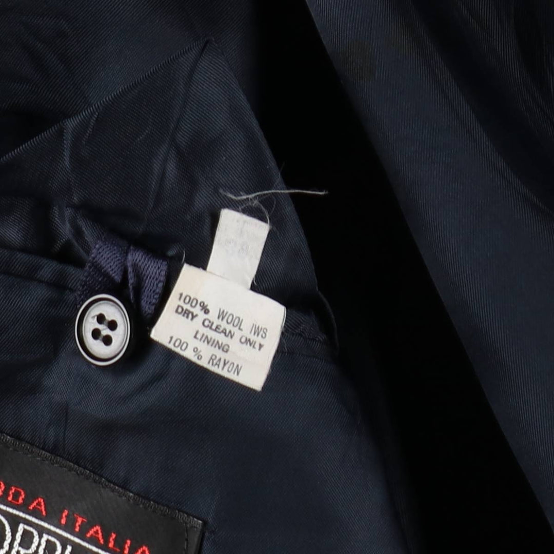 TORRIANI Navy Blazer Tailored Jacket, Made in Italy, Men's Size M (approx.) wool navy blue type Vintage Second Hand