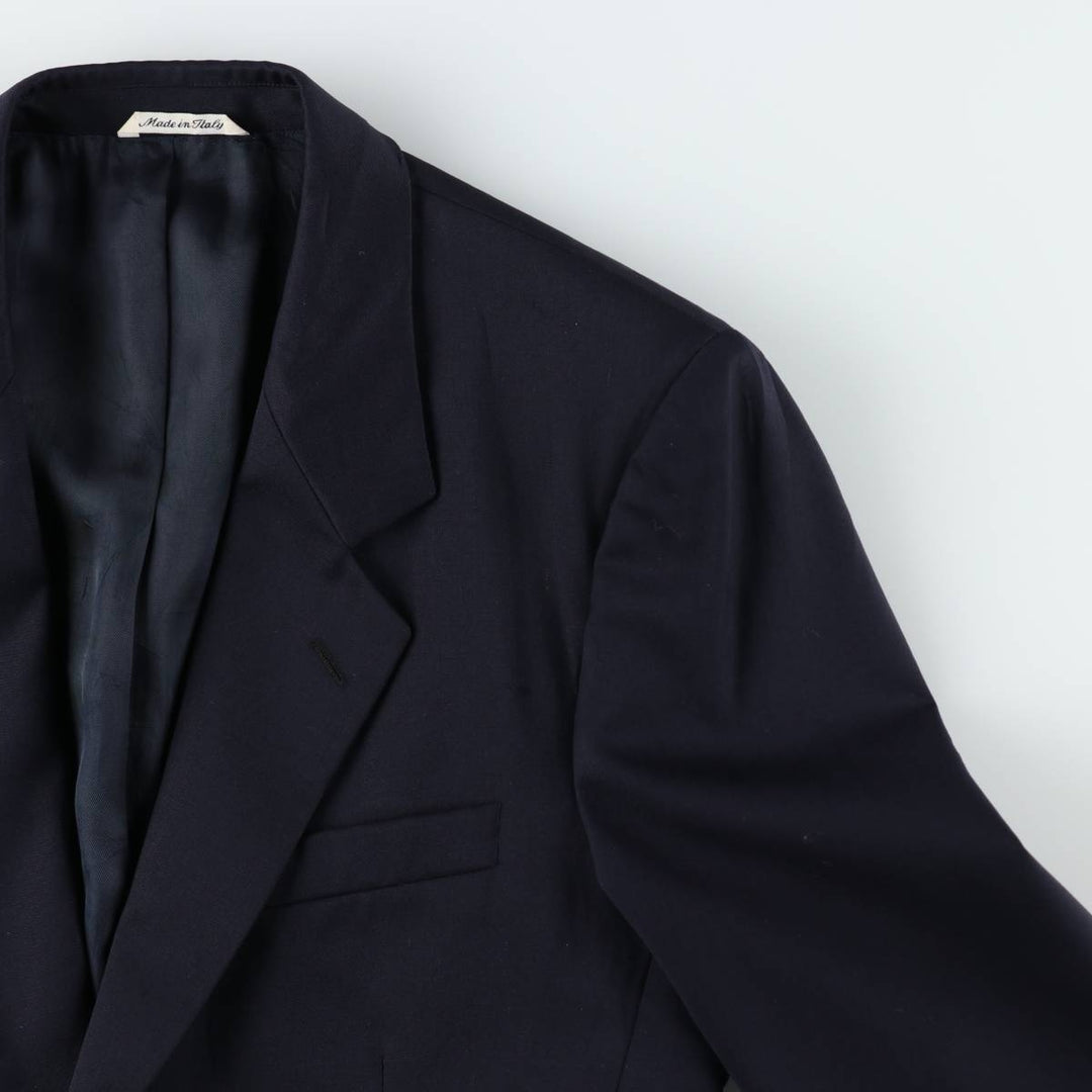 TORRIANI Navy Blazer Tailored Jacket, Made in Italy, Men's Size M (approx.) wool navy blue type Vintage Second Hand