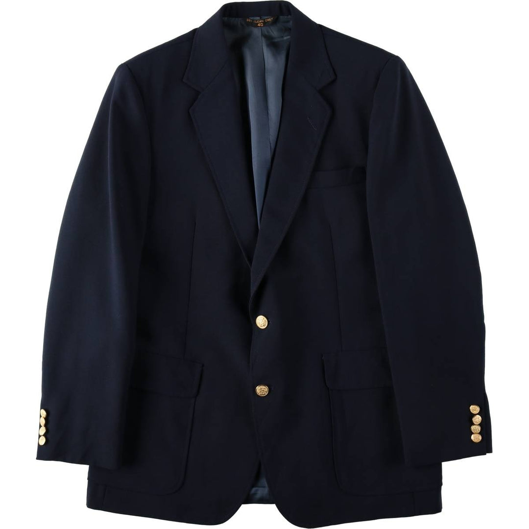 Haggar Imperial Navy Blazer Tailored Jacket, Men's Size M (approx.) unclear navy blue type Vintage Second Hand