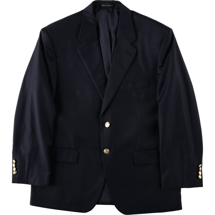 Ralph Lauren LAUREN Navy blazer, tailored jacket, men's size L wool navy blue type Vintage Second Hand