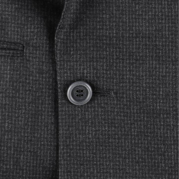 PORTFOLIO PERRY Double-breasted Peaked Lapel Wool Tailored Jacket, Made in USA, Men's Size M (approx.) wool gray type Vintage Second Hand
