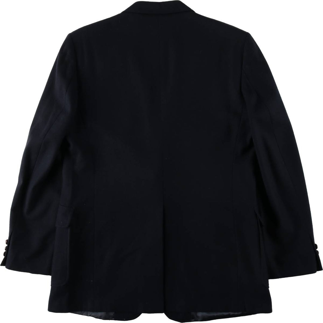HAGGAR IMPERIAL Wool Tailored Jacket, Men's Size L (approx.) wool navy blue type Vintage Second Hand